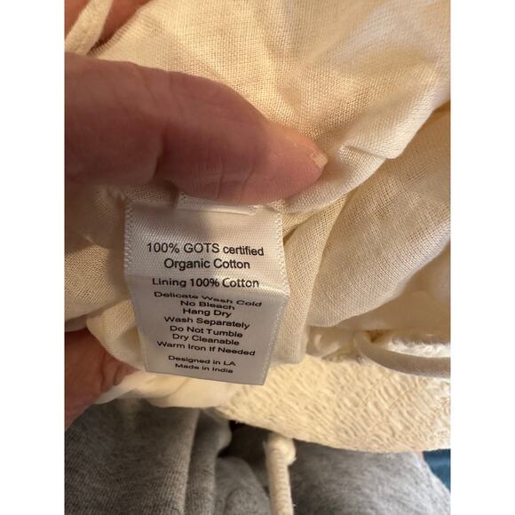 St Roche Benedict Removable Straps Eyelet Detail Dress Vanilla 2 - Picture 12 of 15